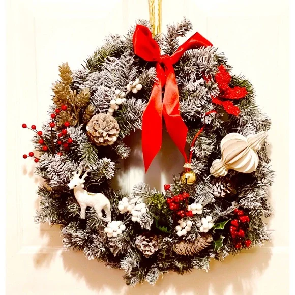 🎄Handmade Christmas Wreath 🎄 - Picture 1 of 5
